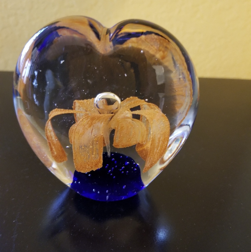 Murano Heart glass